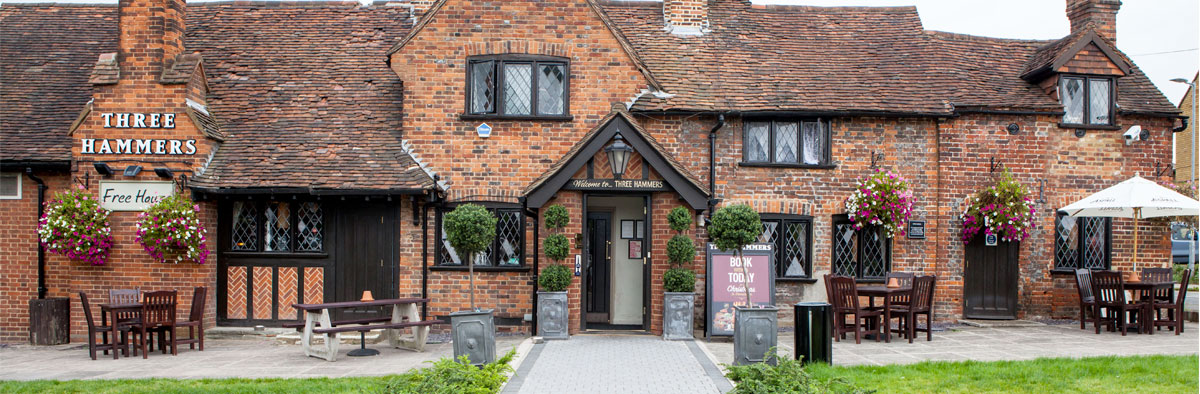 The Three Hammers Pub in St Albans, Hertfordshire Ember Inns